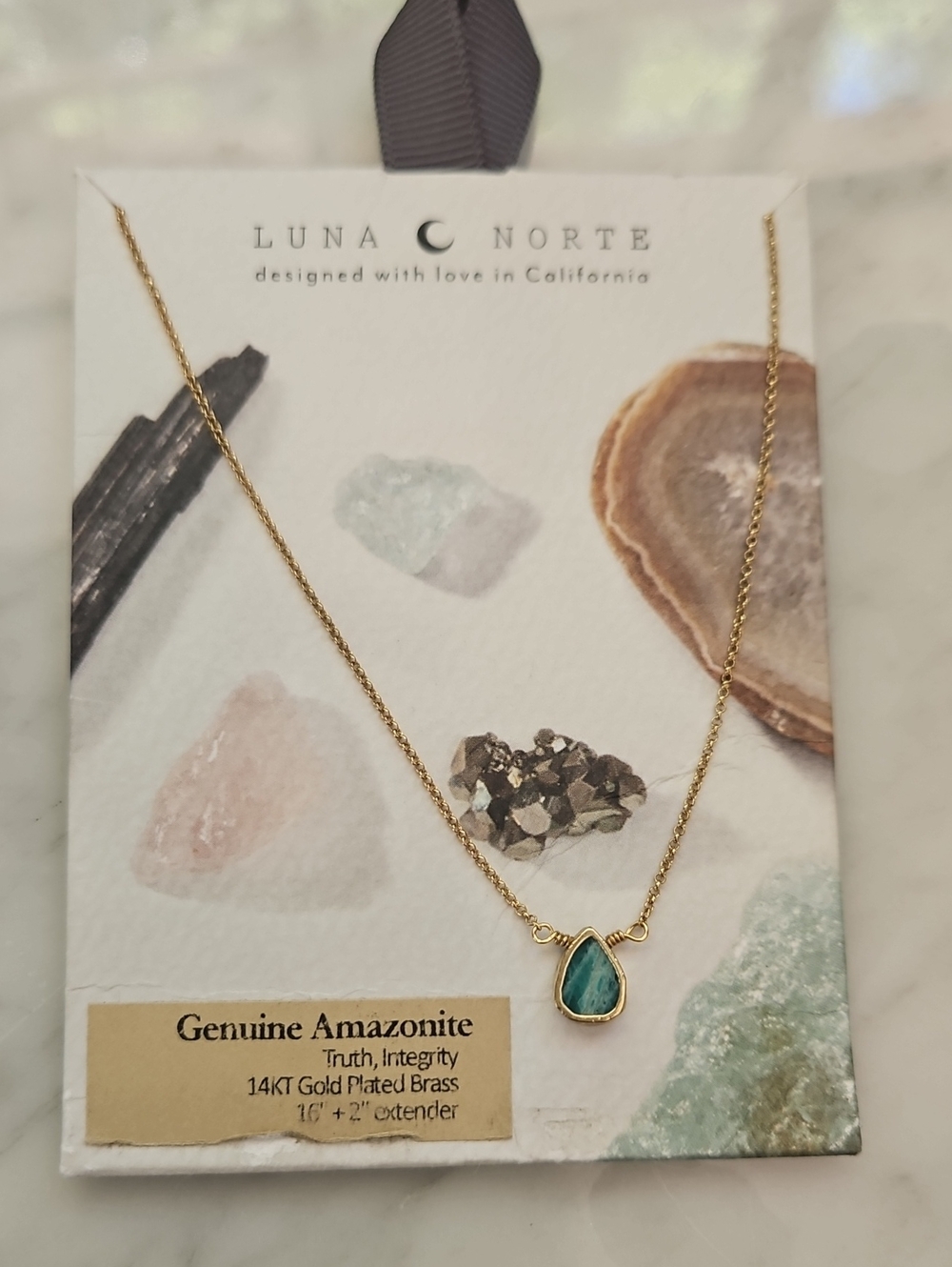 BNWT Luna Norte Amazonite Necklace